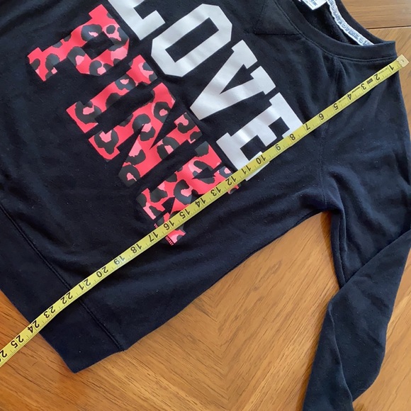 PINK VICTORIA’S SECRET LEOPARD PRINT SWEATSHIRT - Picture 7 of 10